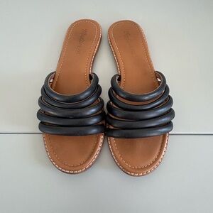 Madewell, black sandals, size 7